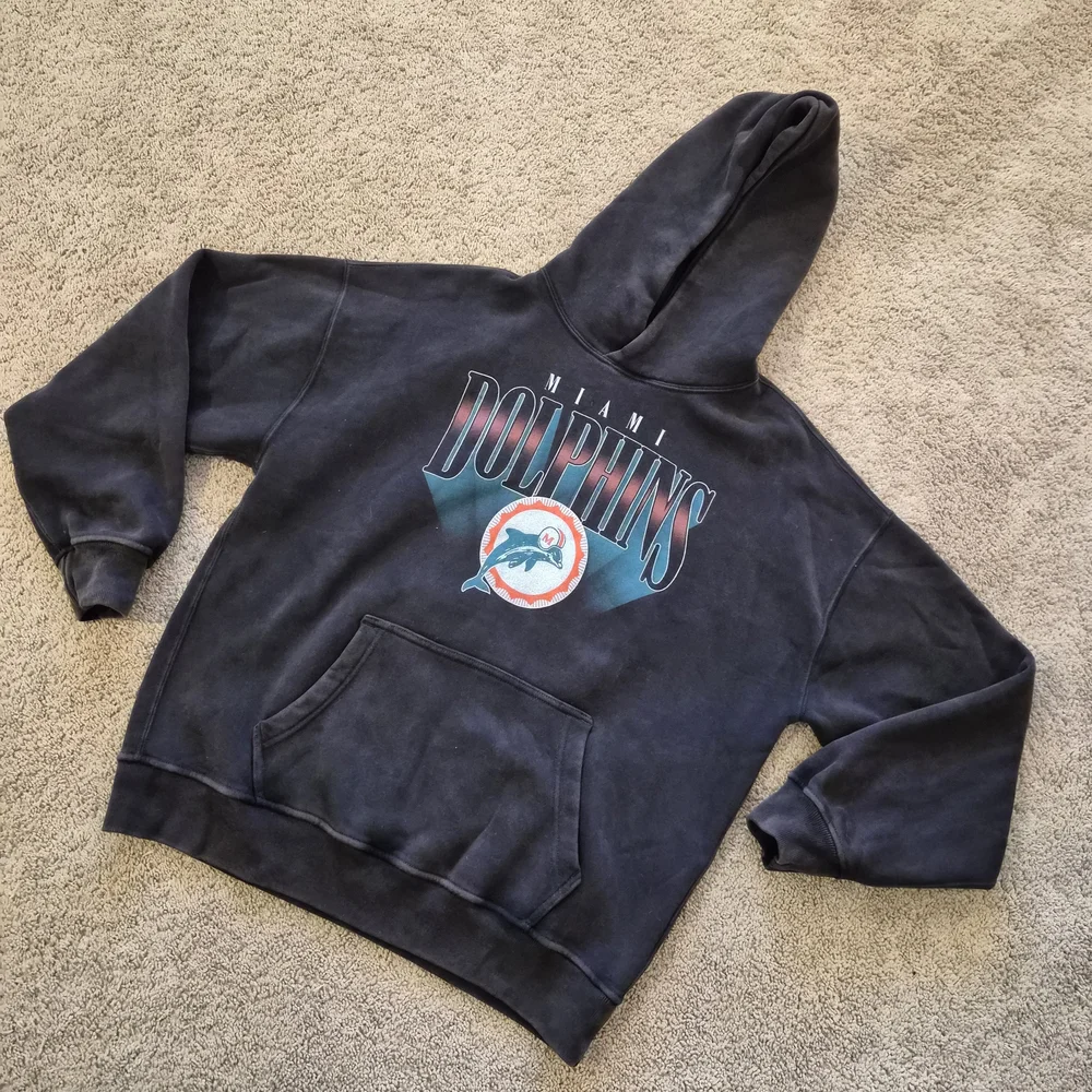 Abercrombie & Fitch x NFL Miami Dolphins Hoodie β’ Black β’ Size M - Picture 5 of 10